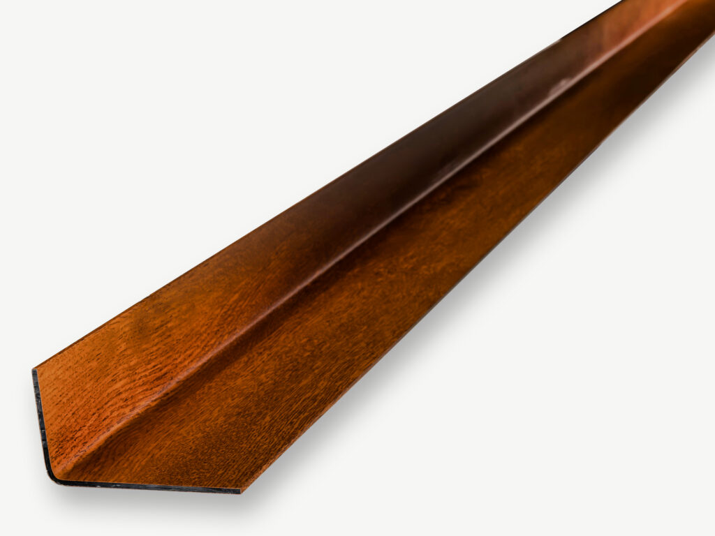 AluTeck Winkel-/Eckprofil in Holzoptik dunkel