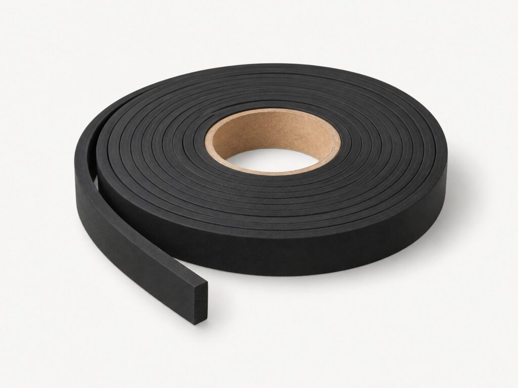 Rolle schwarzes Gummiband 20 × 8 mm für die Verlegung auf Fliesen