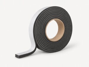 Rolle anthrazitfarbenes Kompriband 15 mm für den Wandwinkel